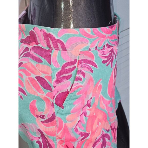 Nwot Lilly Pulitzer Women Multicolor The Buttercup Short Scalloped Hem Sz 8 2610 - Picture 11 of 16
